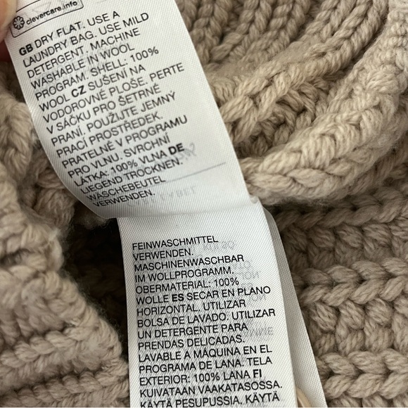 & OTHER STORIES LOS ANGELES ATELIER Chunky Wool Belted Cardigan Sweater - XS - Picture 11 of 14